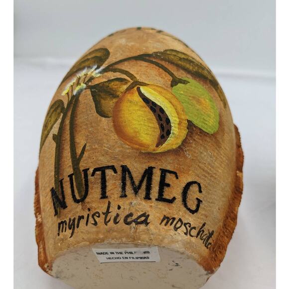 Spice Plants Jars Pair Nutmeg Myristica Moschata Black Pepper Piper Philippines - Picture 7 of 11